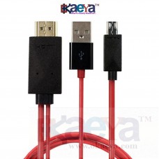 OkaeYa Mobile to Tv Cable Micro USB Adapter Cable 6.5 Feet